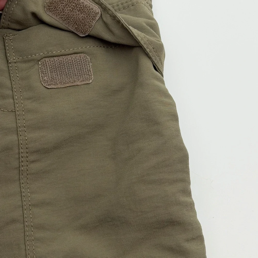 The North Face Mens Olive Green Nylon Cargo Hiking Shorts Size 34 Belted T338